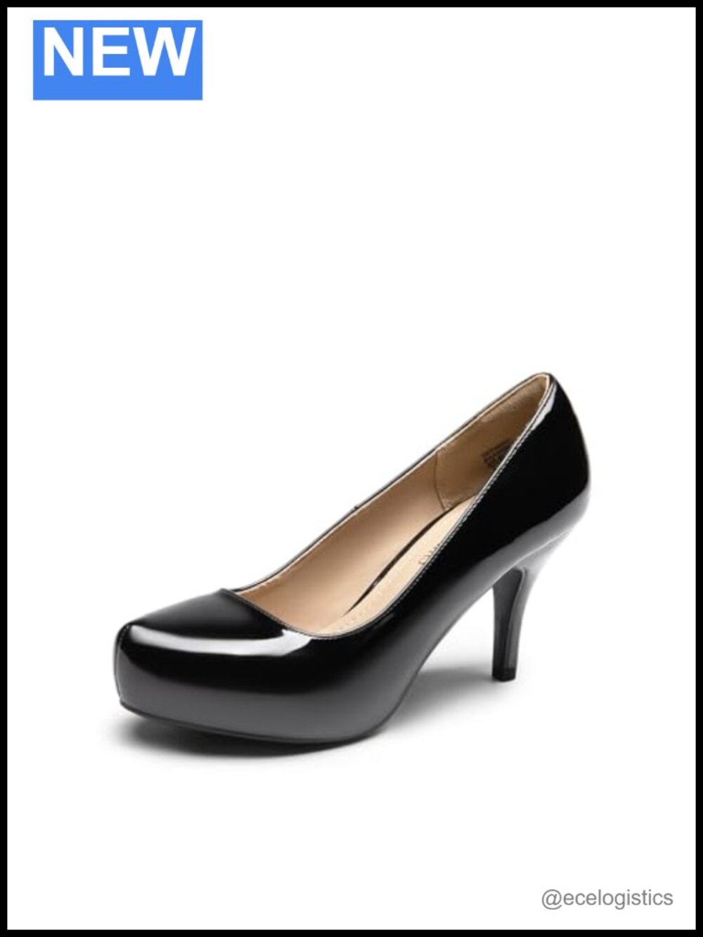 Classic Elegant Versatile Low Stiletto Platform Heels Pumps Dress Comfortable